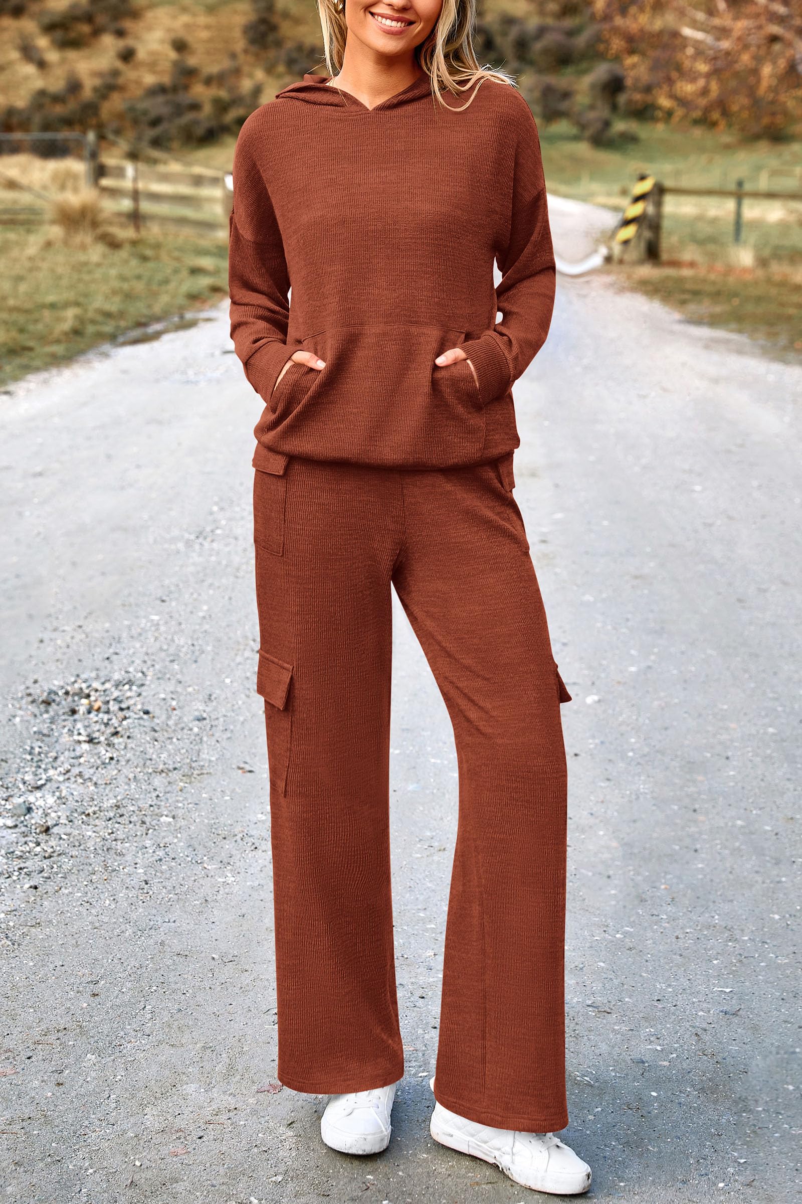 Track Sweat Suits for Women 2 Piece Matching Athleisure Sets