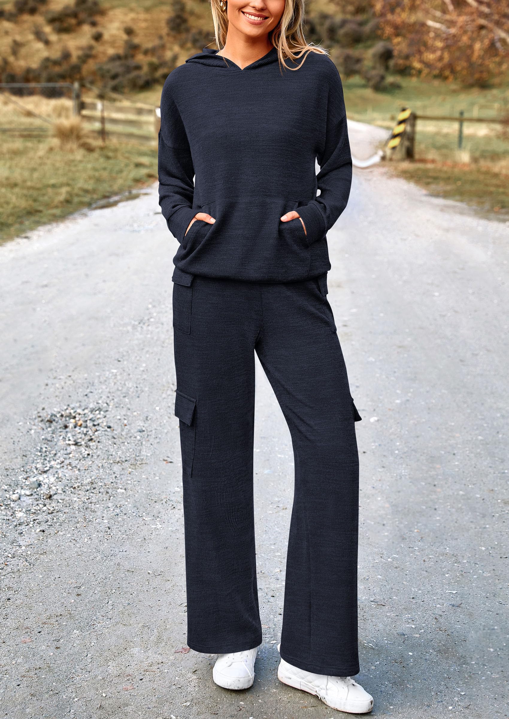 Track Sweat Suits for Women 2 Piece Matching Athleisure Sets