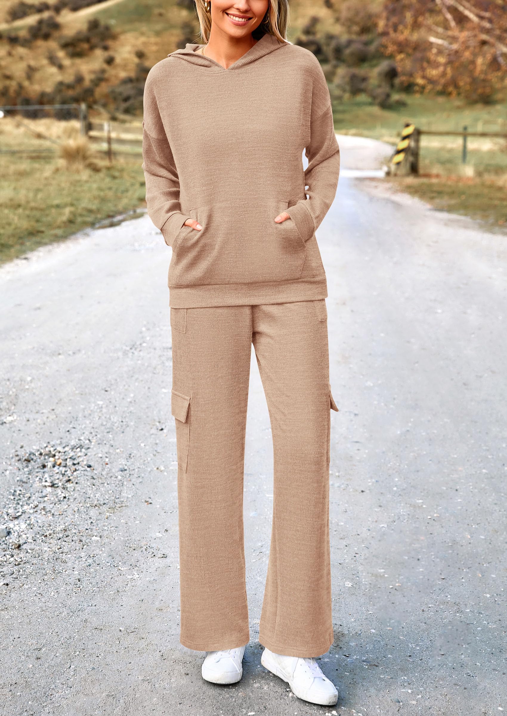 Track Sweat Suits for Women 2 Piece Matching Athleisure Sets