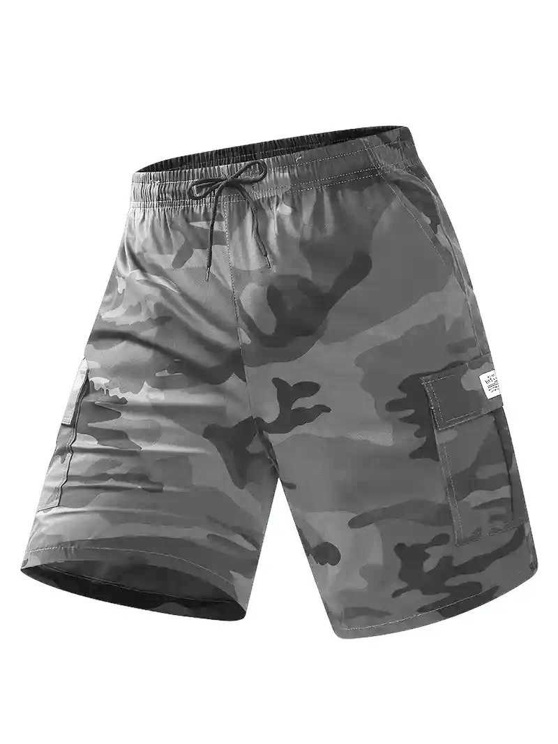 🔥7 Pack- Men's Solid / Camo Print Cargo Shorts