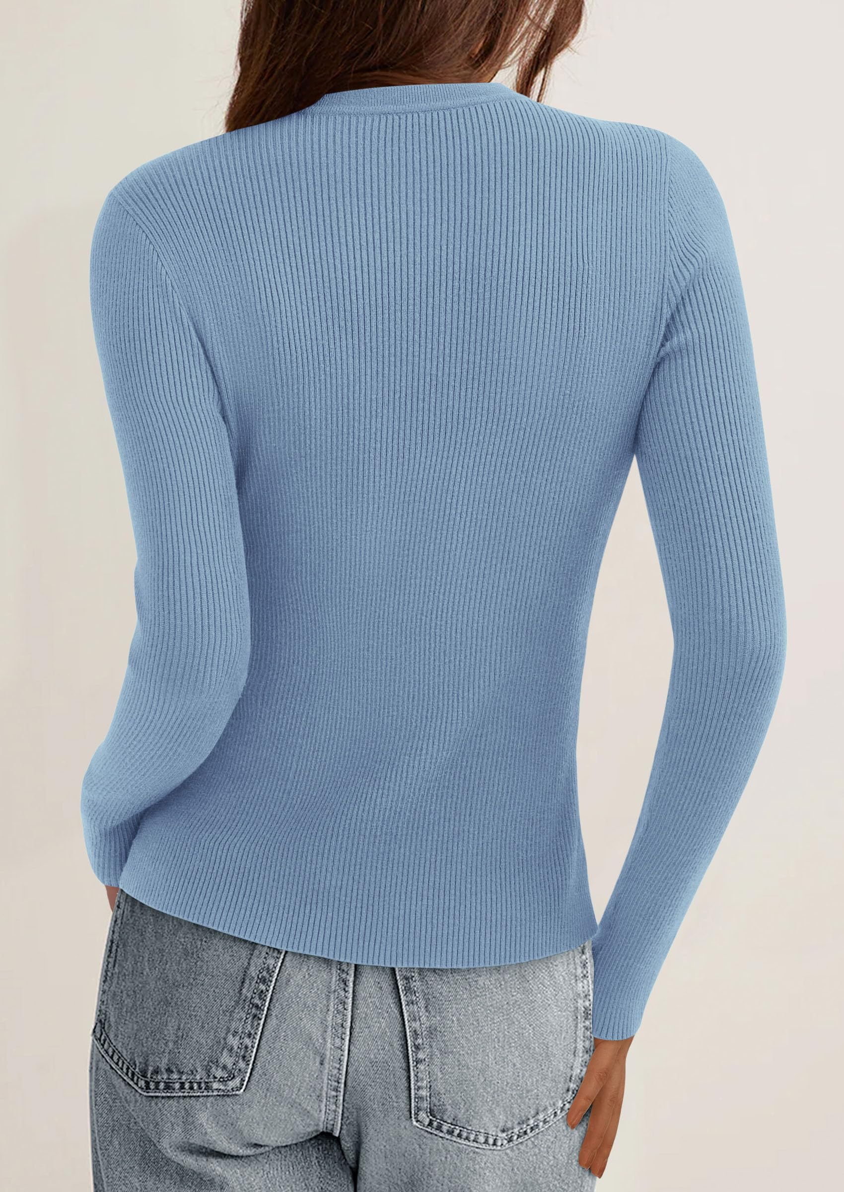 Women's Fall Lightweight Cardigan Sweaters,Light Blue,S