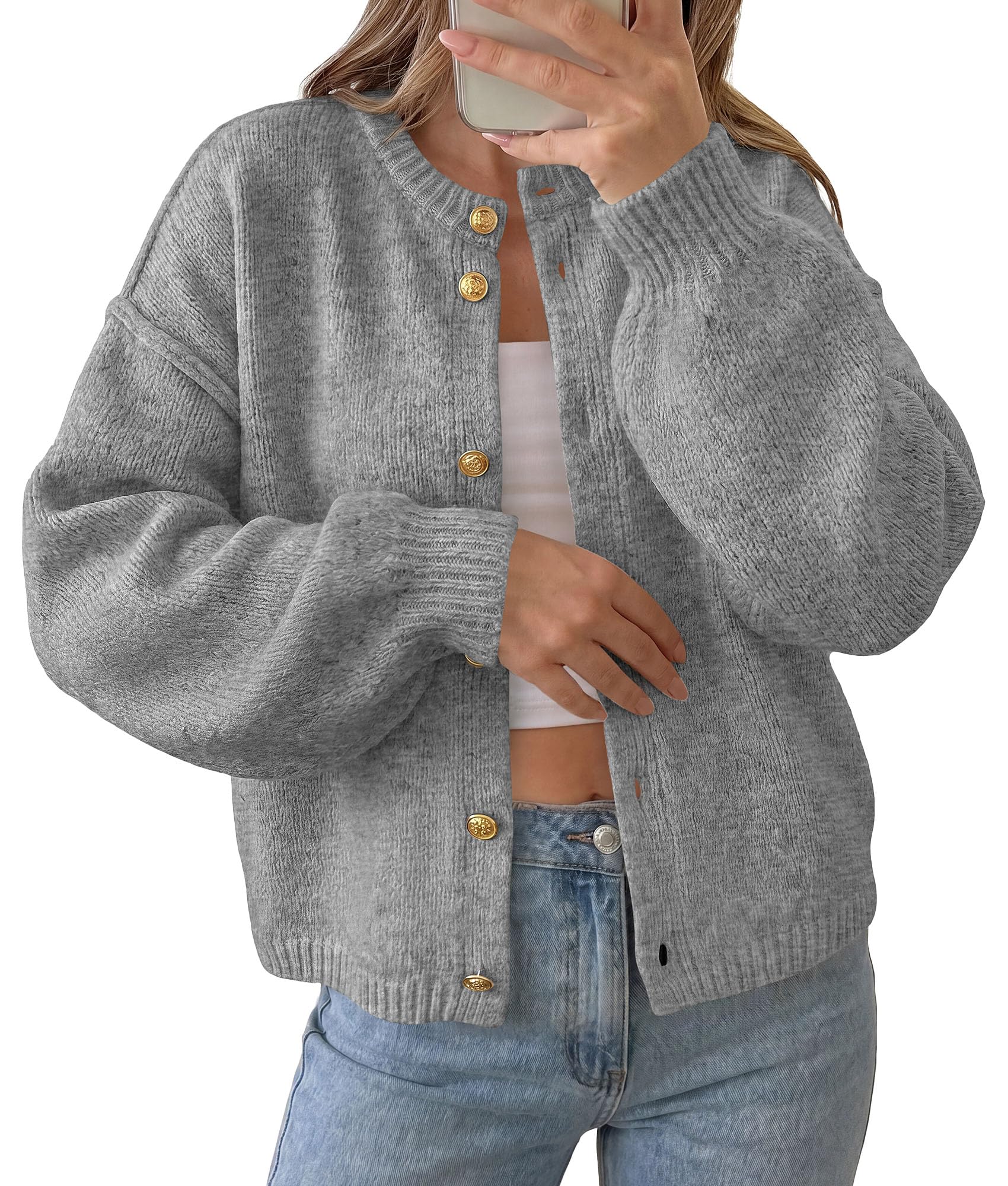 Women's Oversized Cardigan Sweaters Chunky Knit Fall Outfits