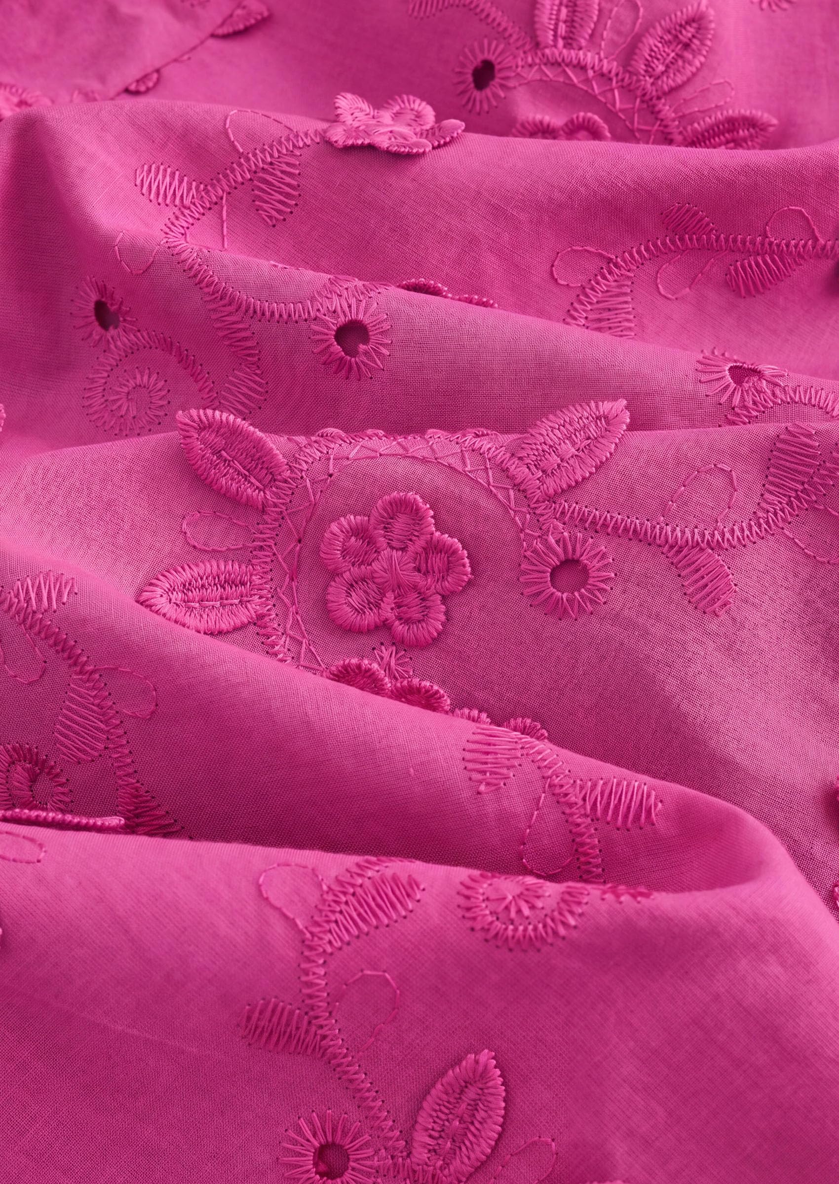 Women's Floral Embroidered Button Down Shirts Work Blouses