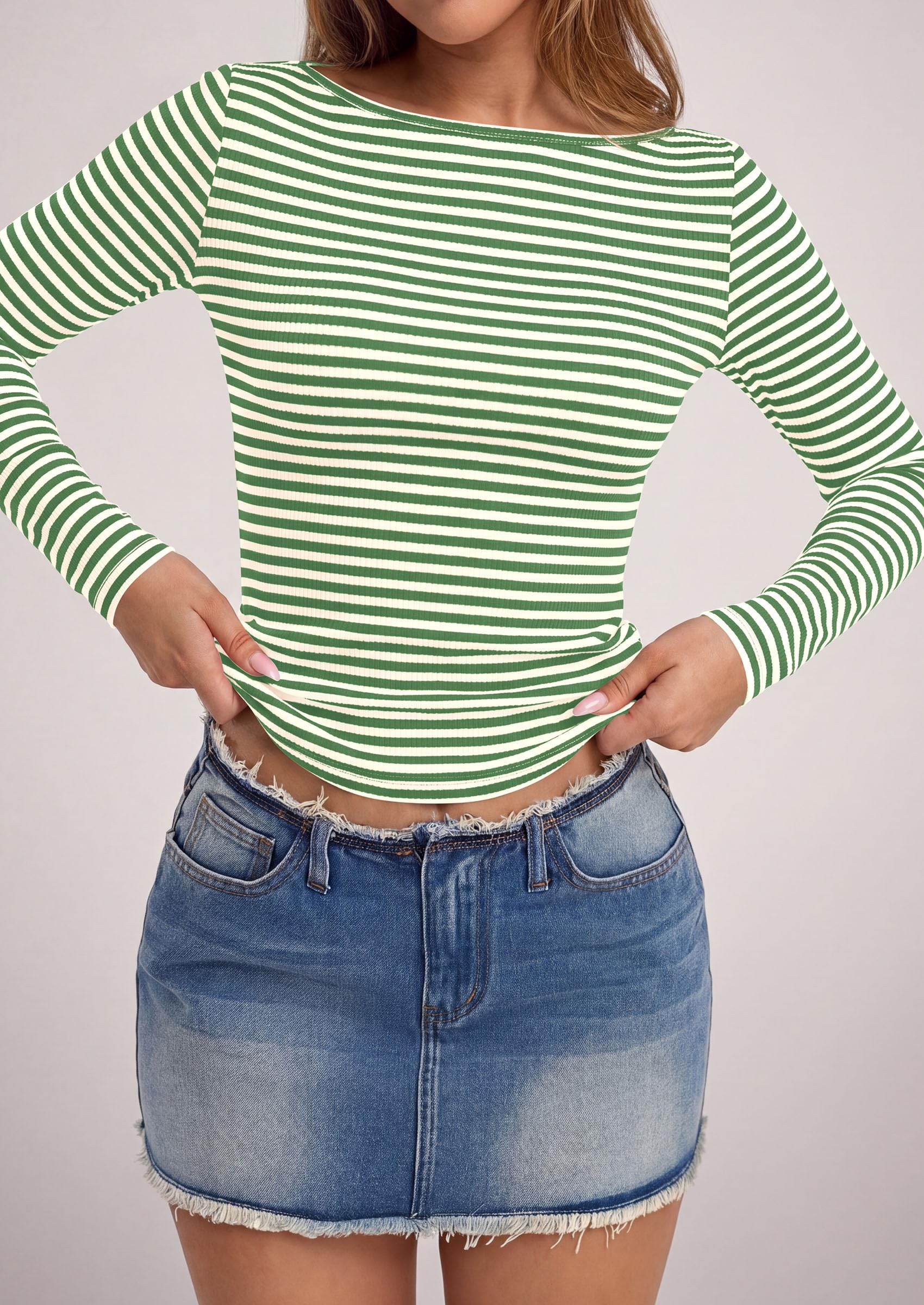Long Sleeve Striped Shirts for Women