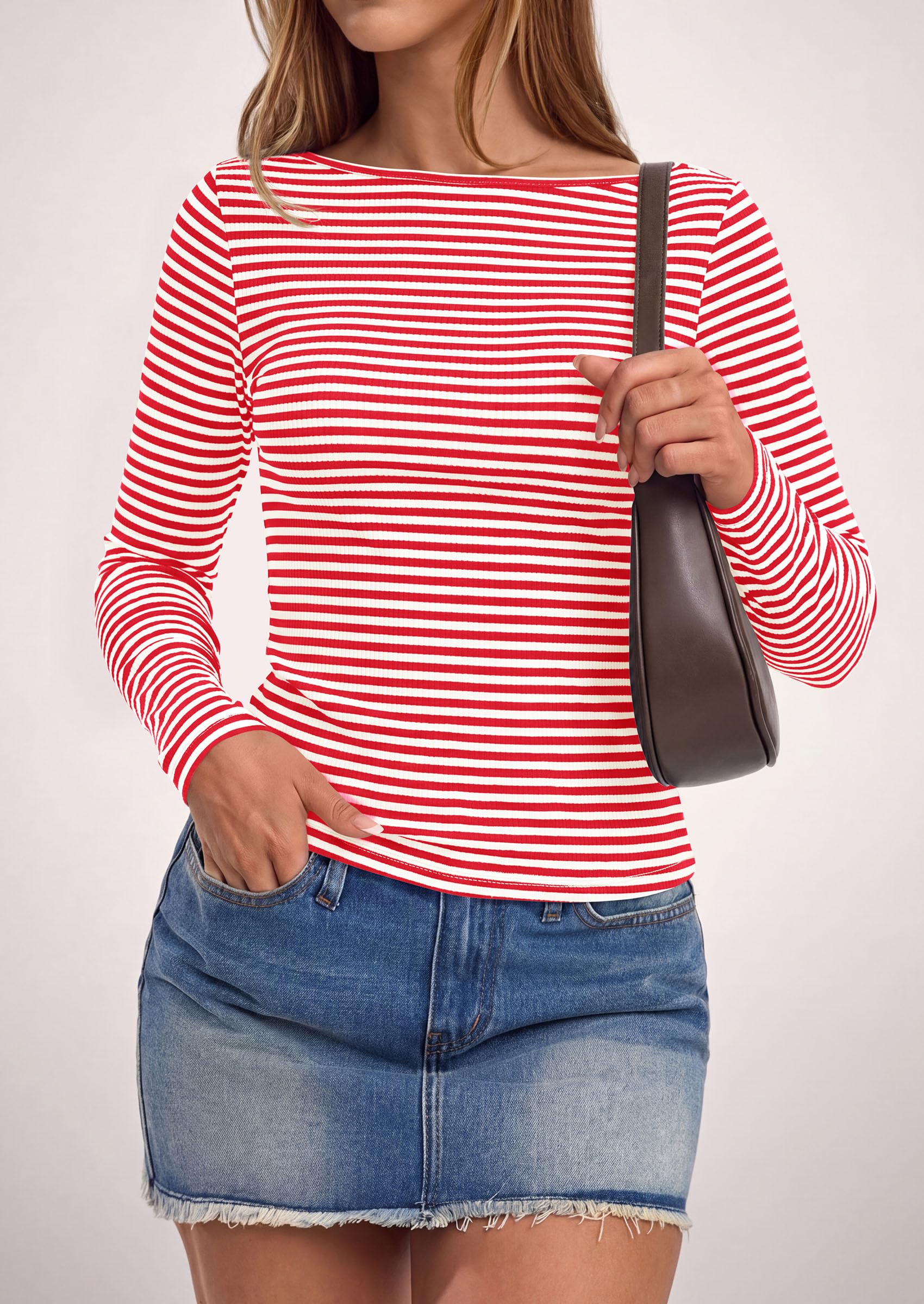 Long Sleeve Striped Shirts for Women