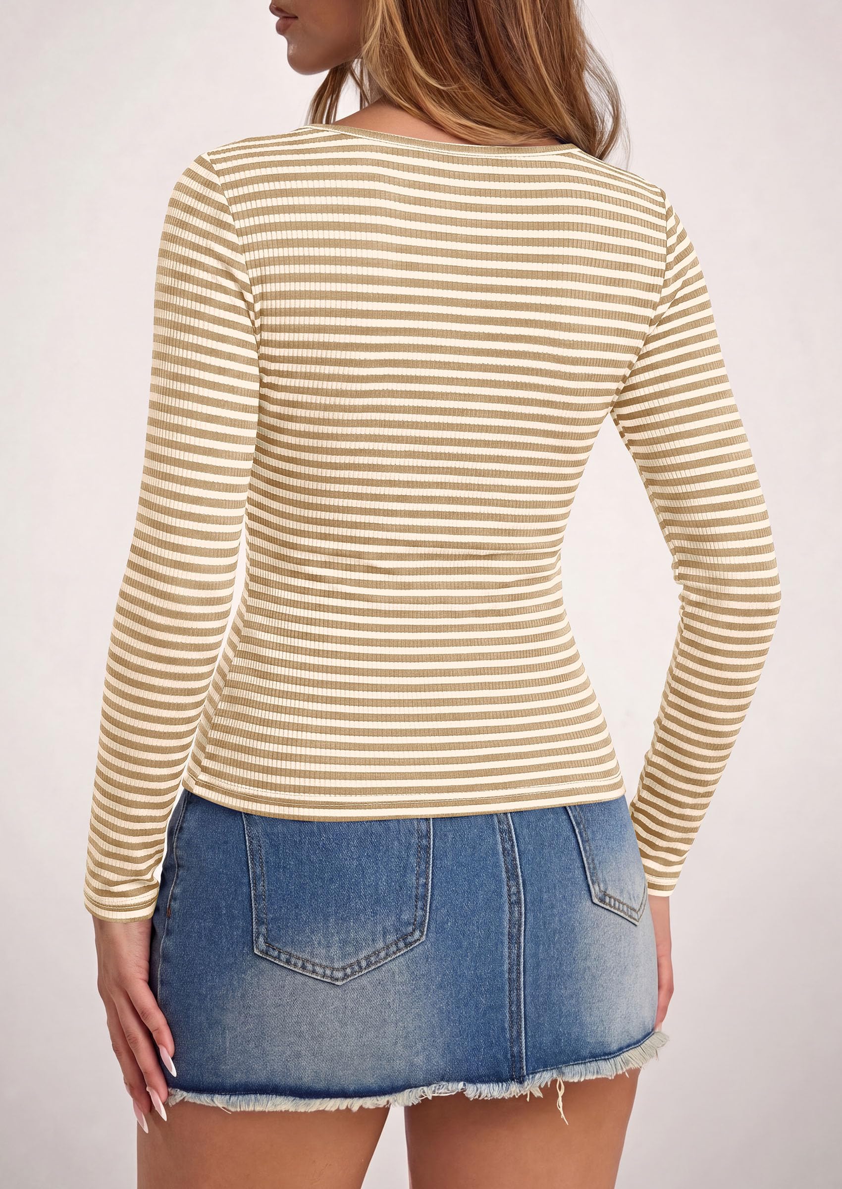 Long Sleeve Striped Shirts for Women