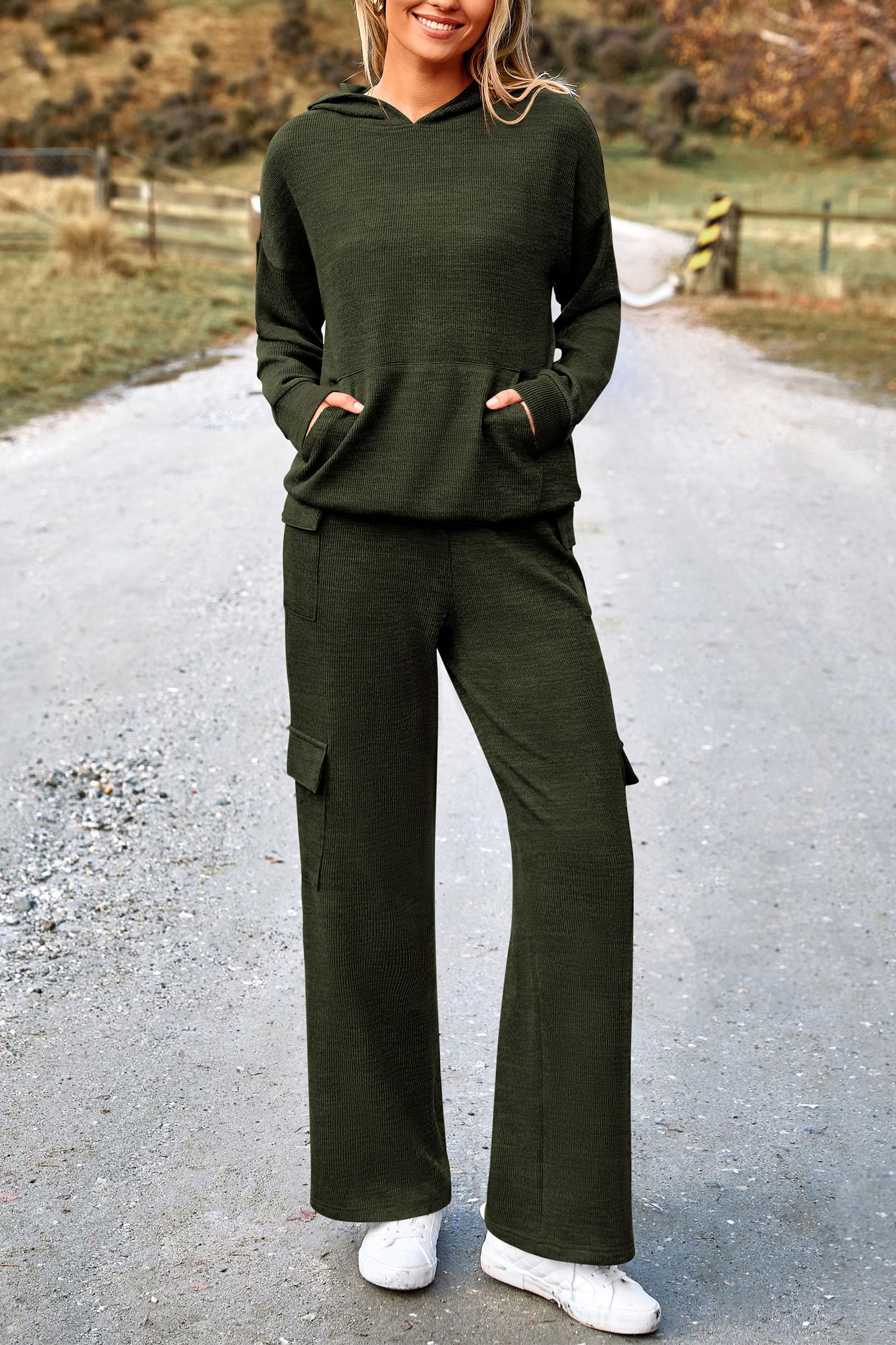 Track Sweat Suits for Women 2 Piece Matching Athleisure Sets