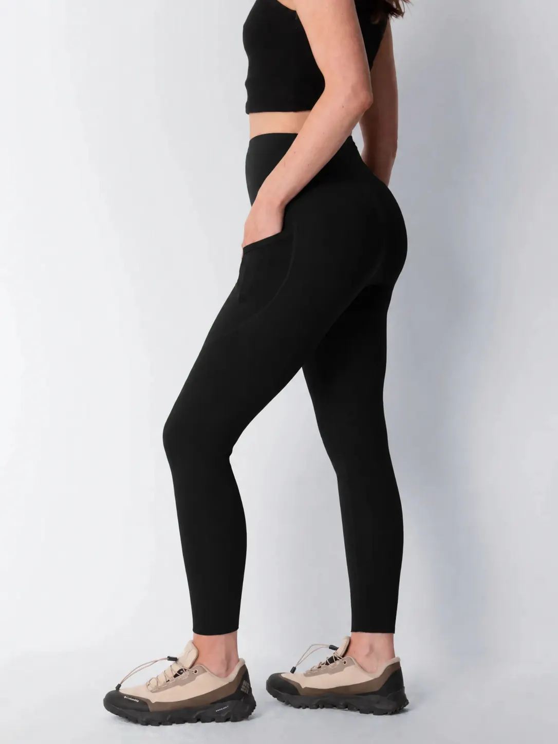 Thermal Dot Fleece Stretch Shaping Legging