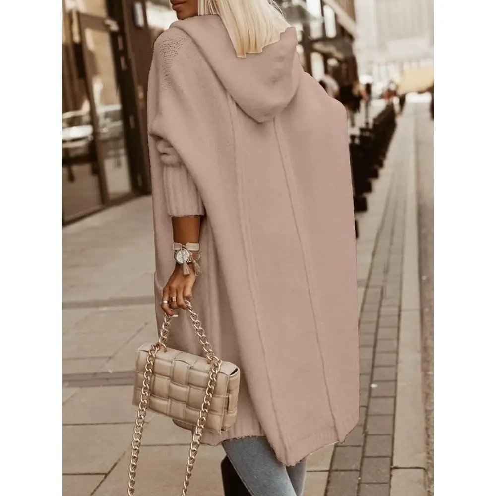 Hooded Long Cardigan Sweater Coat