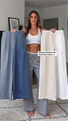 ⚡LAST 2 DAYS⚡- Women’s Casual High Waist Linen Wide Leg Trousers