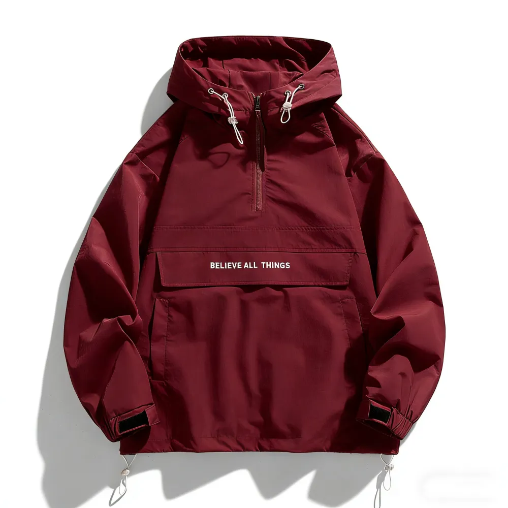 Men's Half Zip Windbreaker Jacket