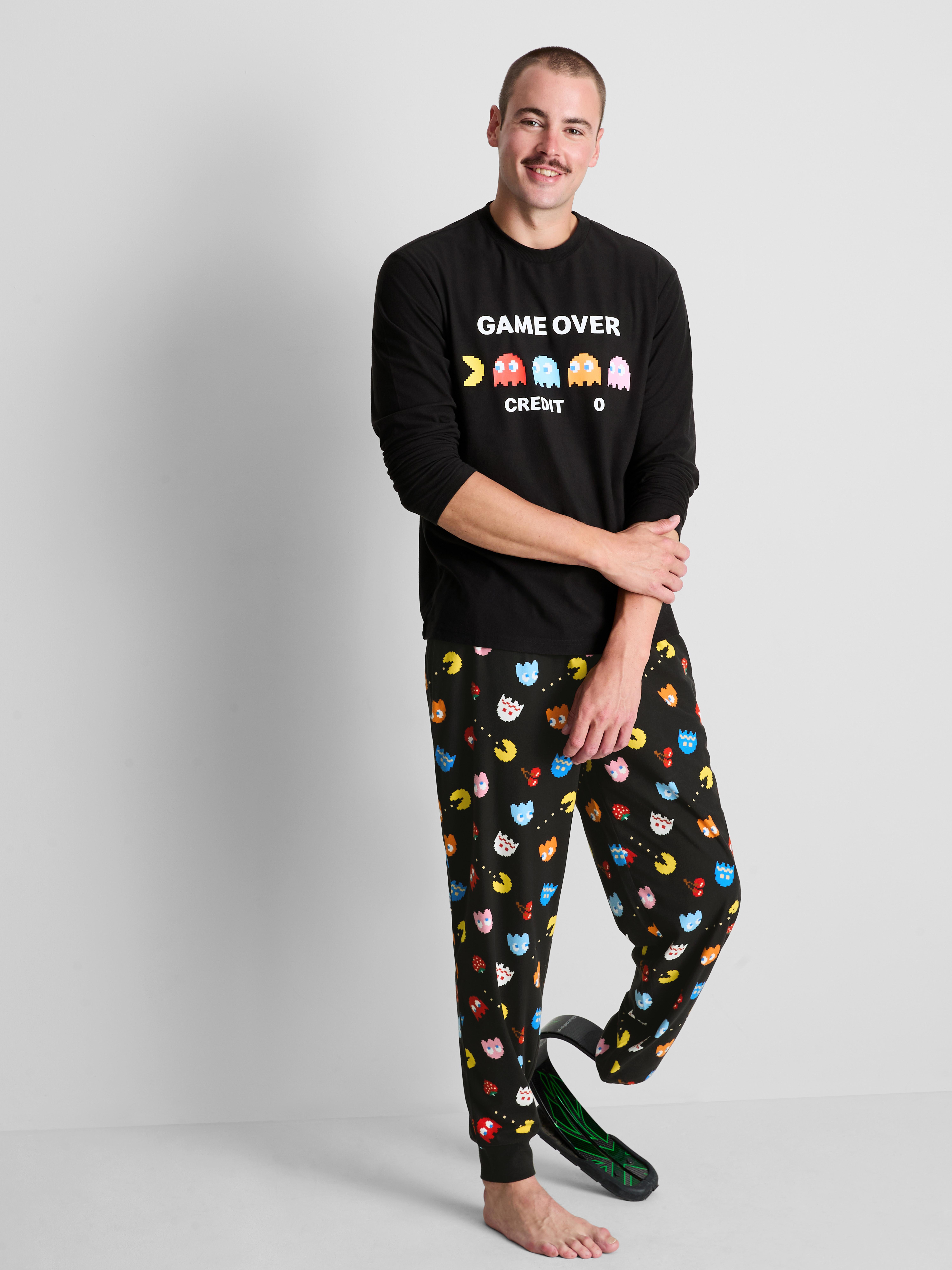 PAC-MAN Game Over Long-Sleeve Pajama Set