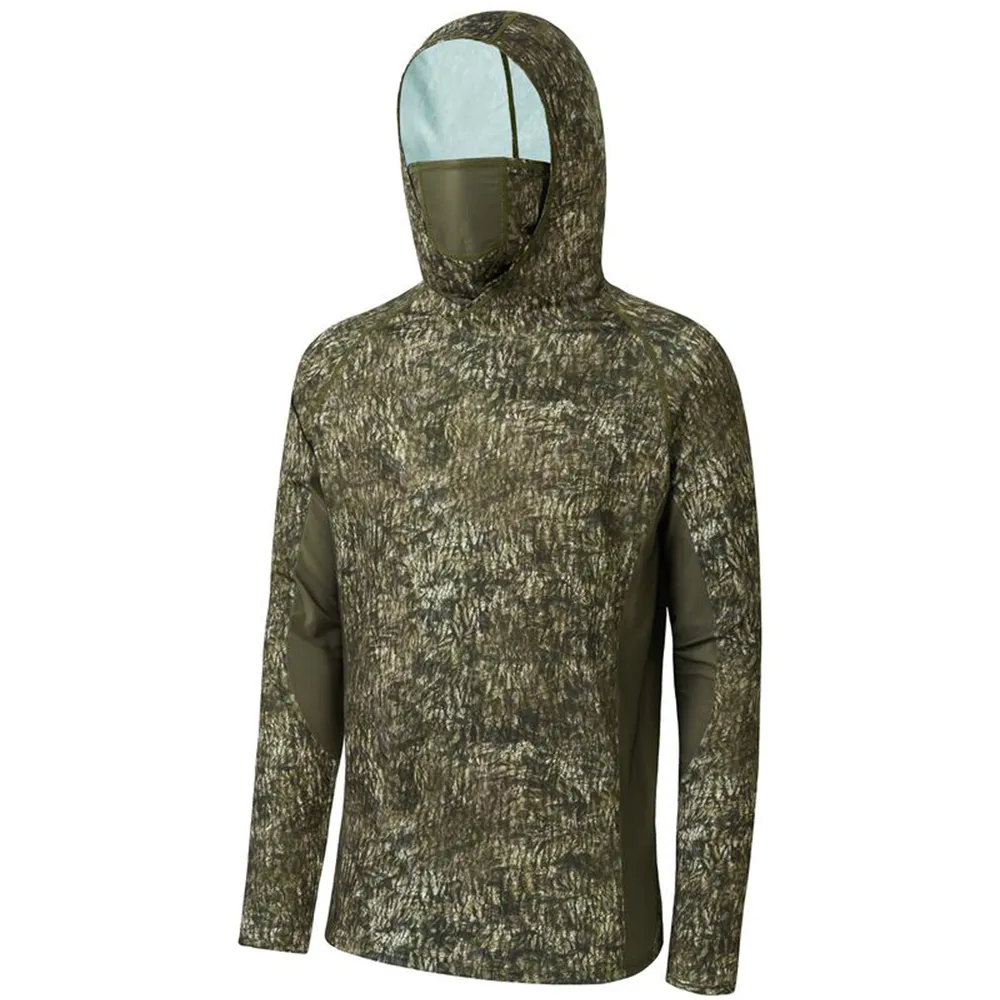 Men's UPF 50+ Camo Hoodie Shirt