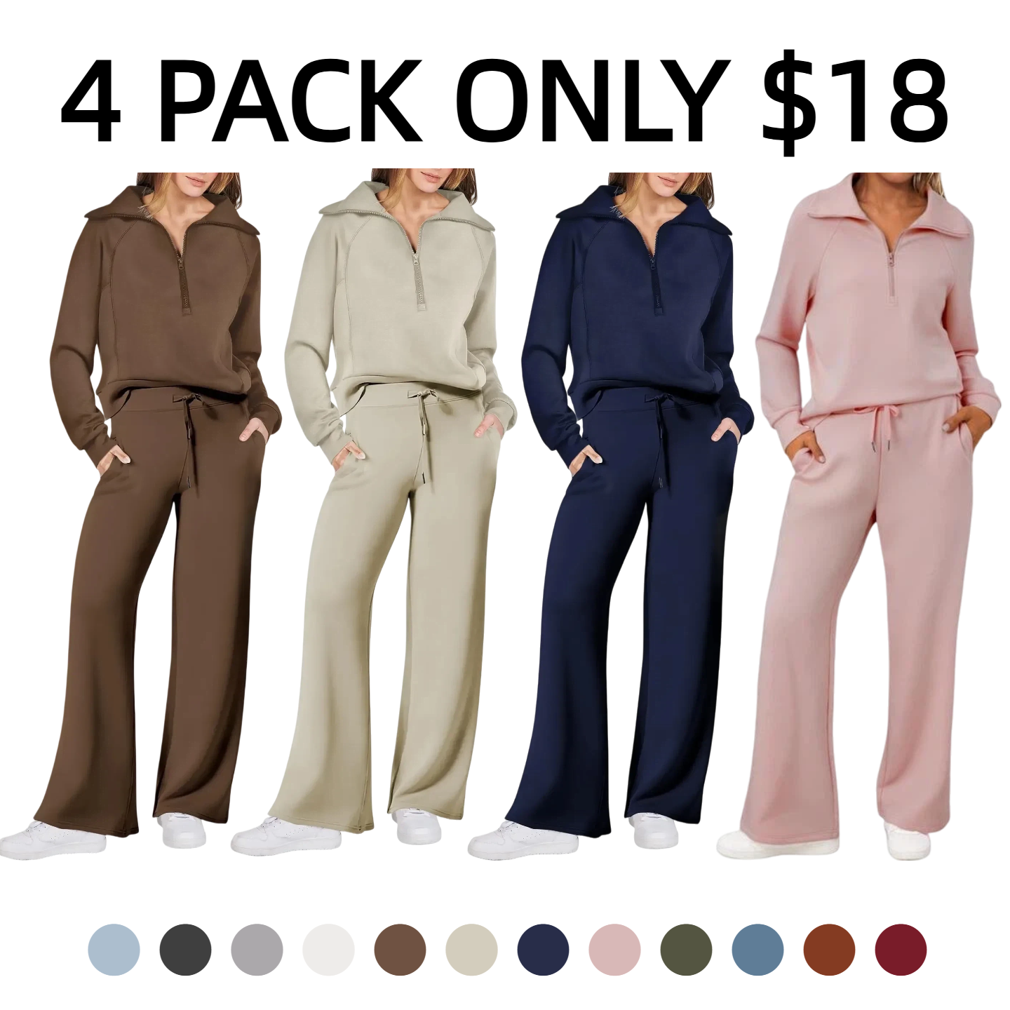 🔥Balck Friday 12 Packs Only $32 Women's Two-Piece Athletic Set