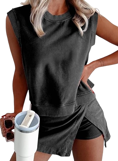 🔥Last day promotion🔥Women's Travel Outfits Summer Lounge Set Two Pieces