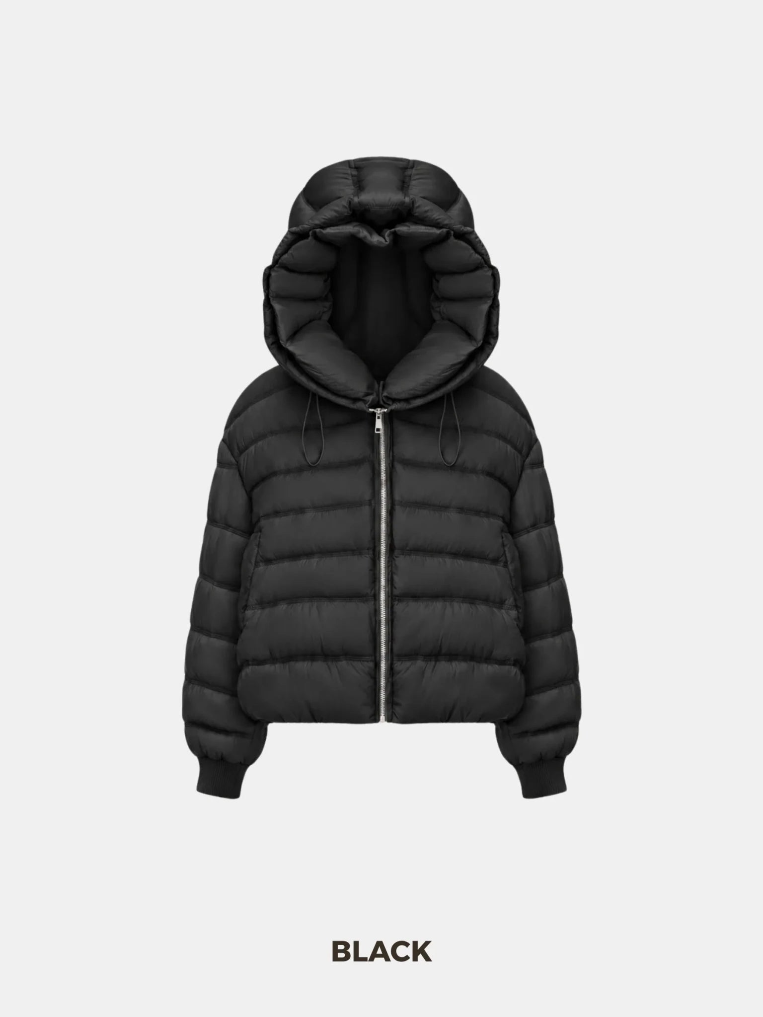 Oversized Hood Short Puffer Jacket