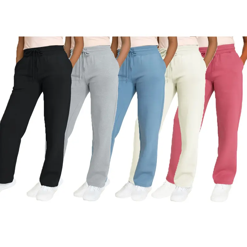 ⚡FINAL SALE⚡- Women's Multi Pack Heavyweight Wide Leg Loose-Fit Fleece Sweatpants