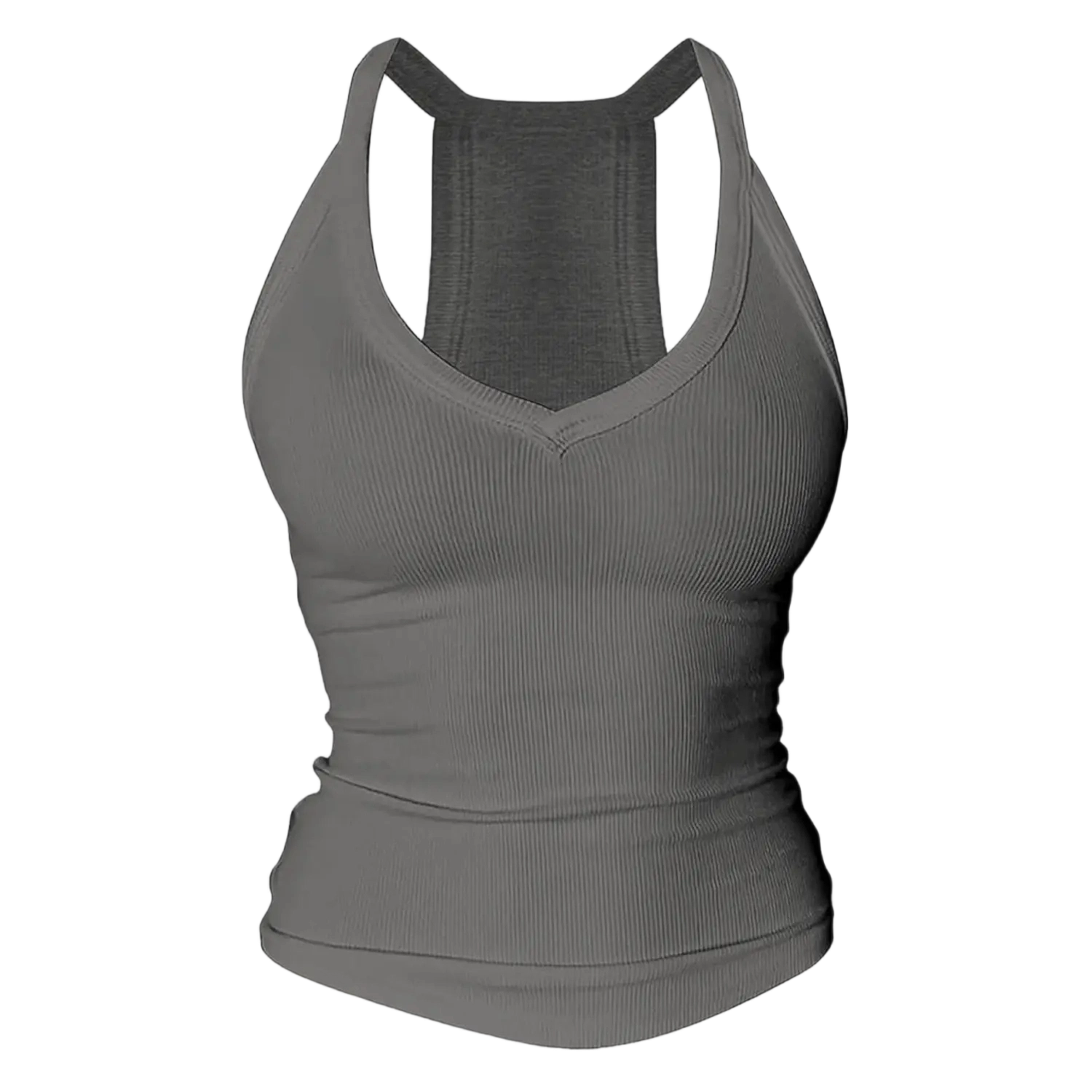 ⚡FINAL SALE⚡ Women’s Built-In Bra Backless Ribbed Tank Top