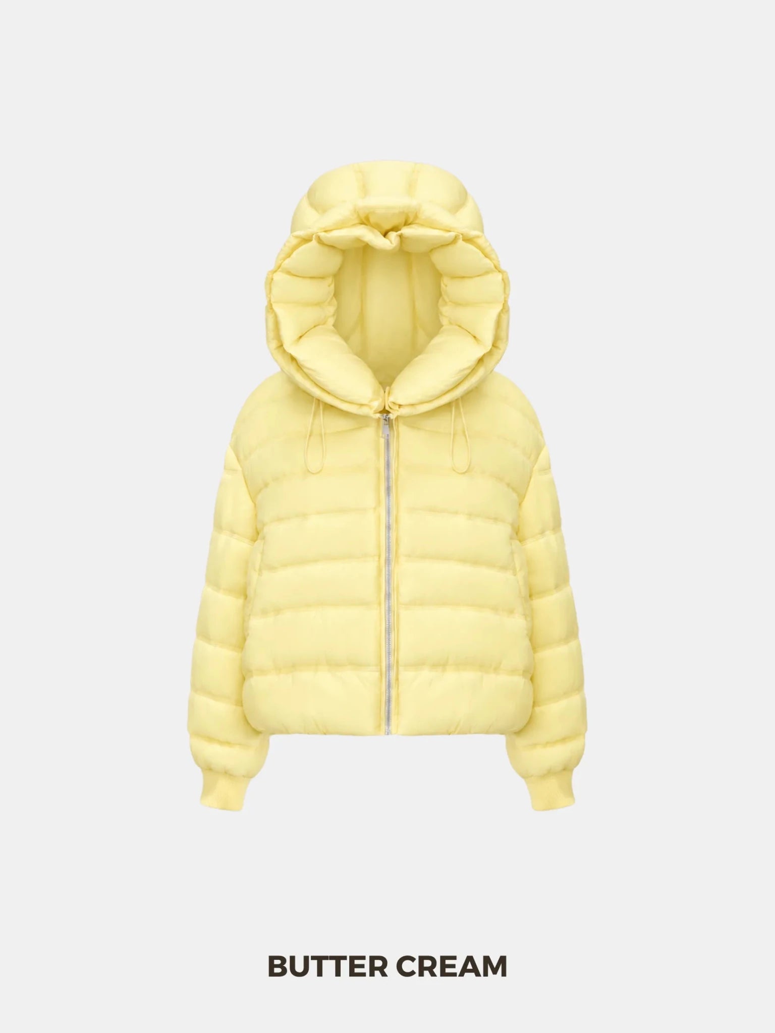 Oversized Hood Short Puffer Jacket
