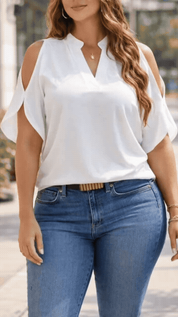 Women's Solid Color Basic Casual Fitted T-Shirt, Short Sleeve Off-Shoulder Top, Commuter Wear, Stylish, Minimalist and Comfortable Ladies' Tee