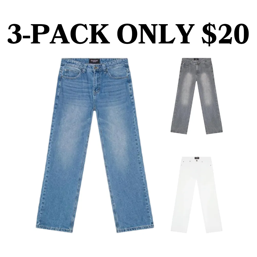 Baggy Denim Jeans – Baggy Fit 100% Cotton