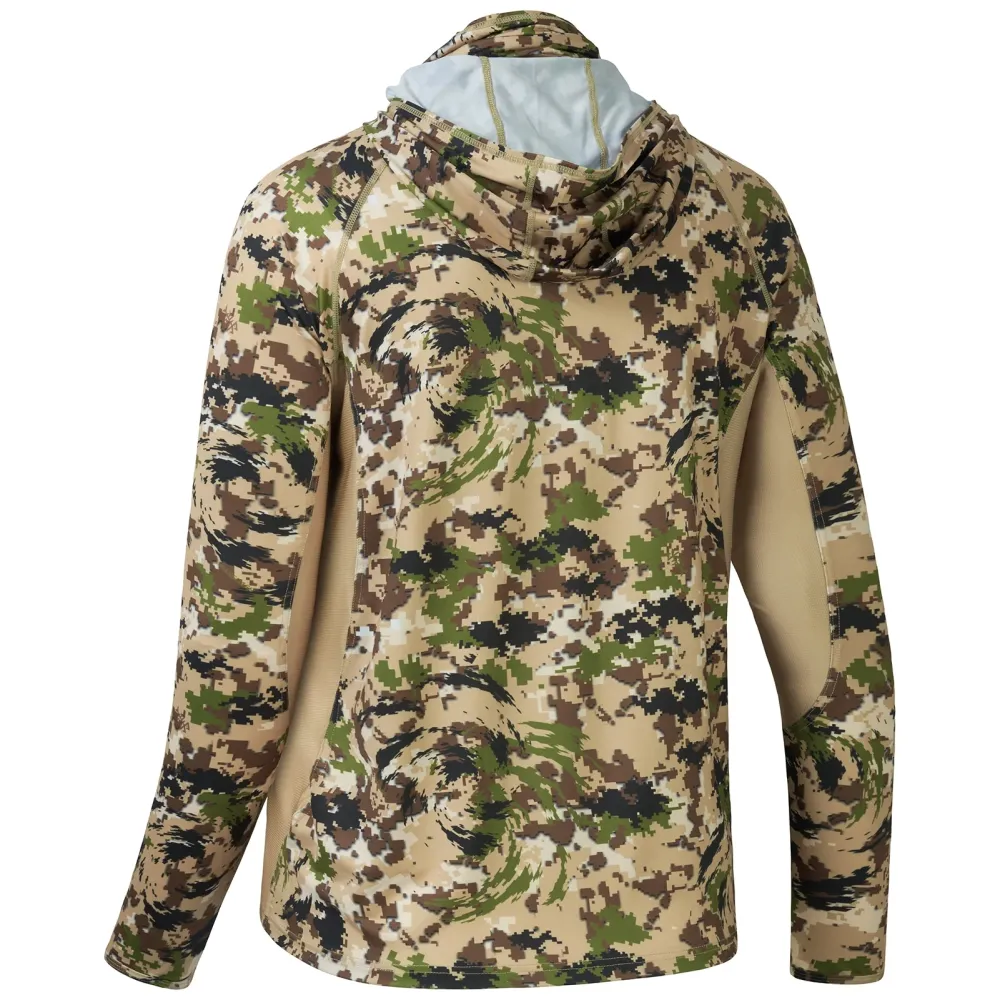Men's UPF 50+ Camo Hoodie Shirt