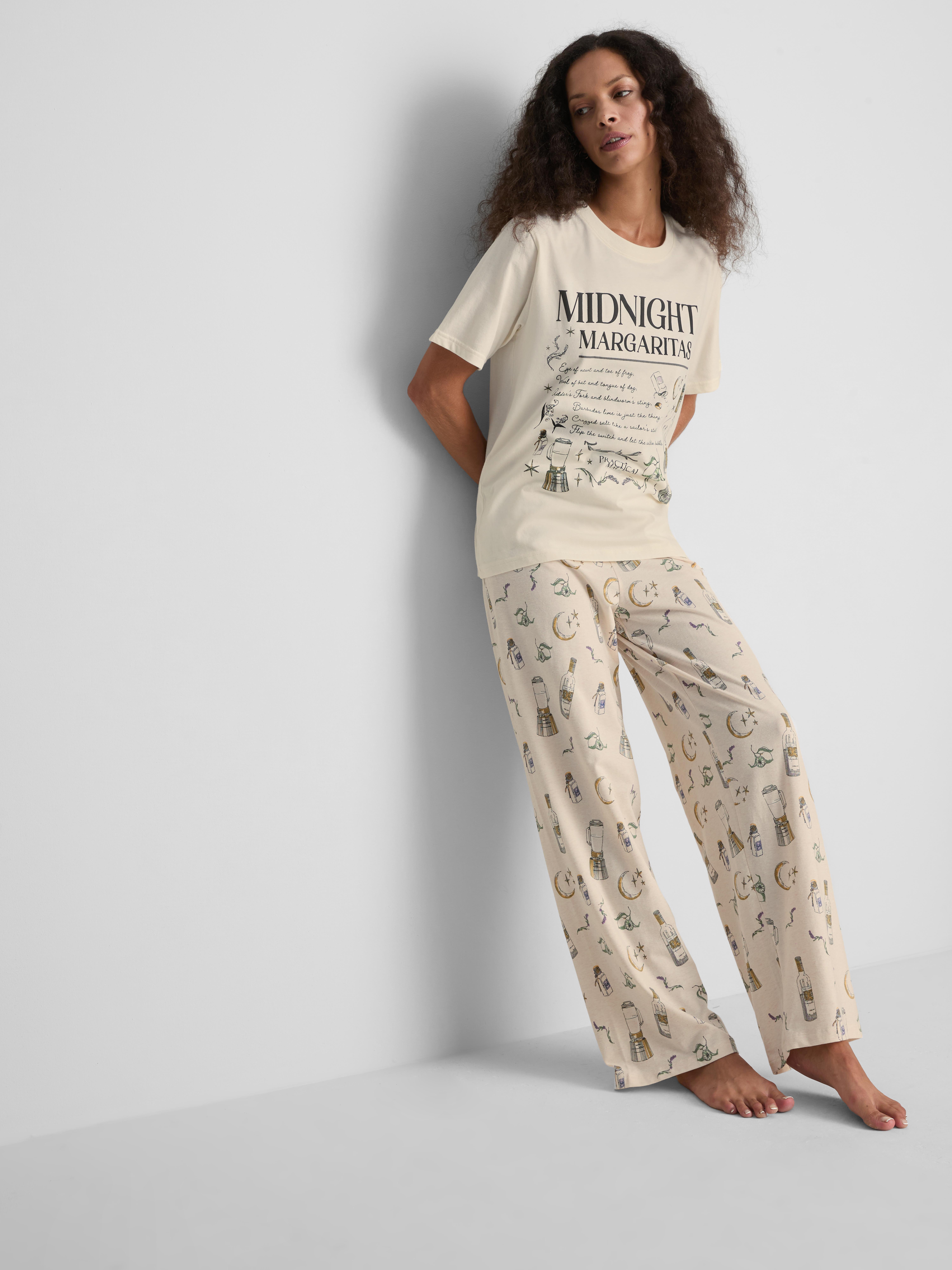 Practical Magical Cotton-Rich Graphic Pajamas