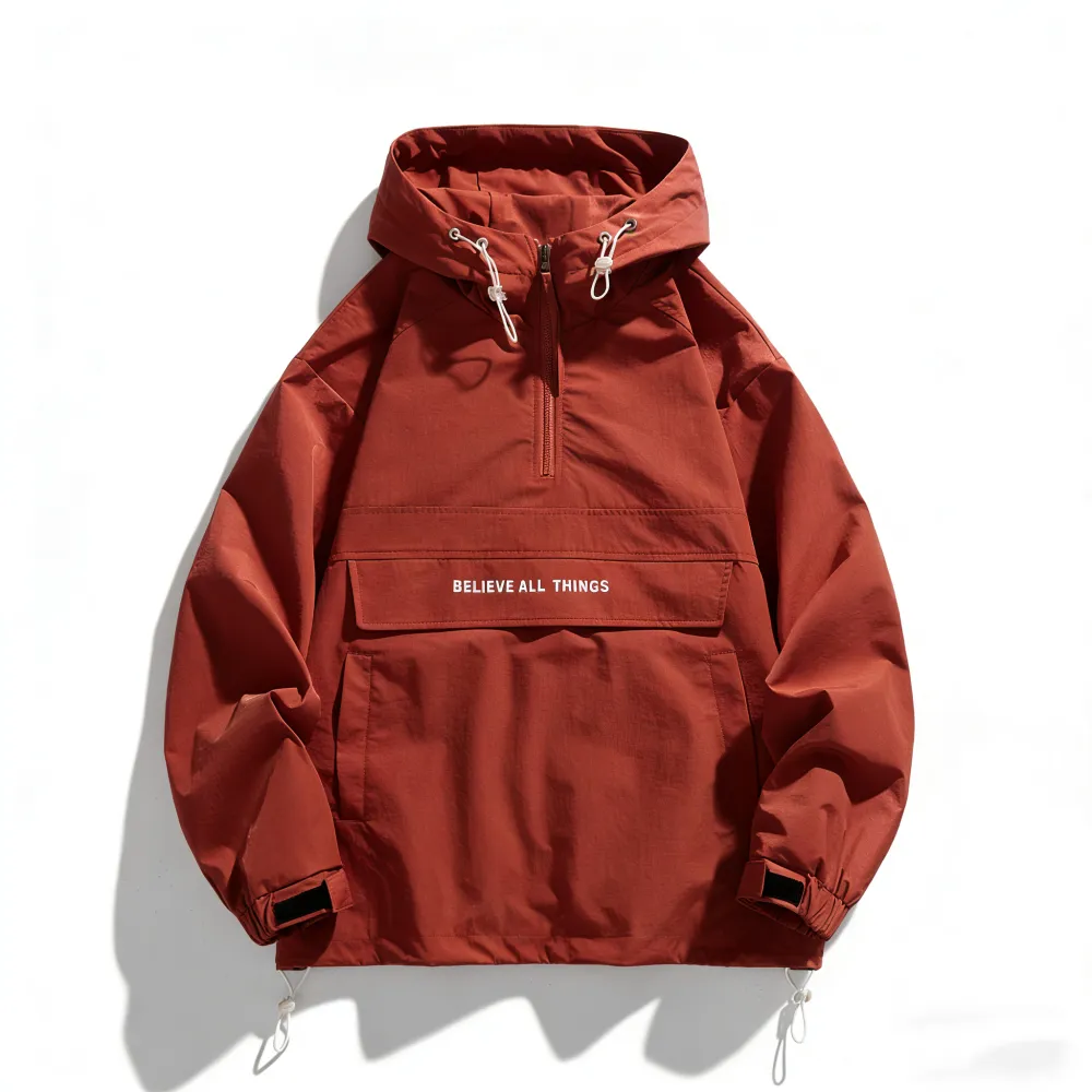 Men's Half Zip Windbreaker Jacket