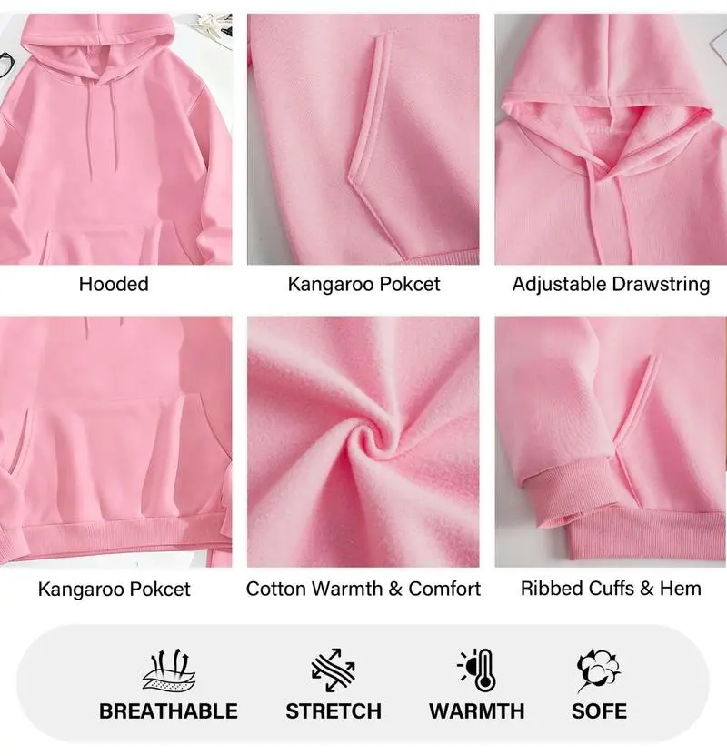Women's Pink Heart Print Hoodie & Track Pants Set