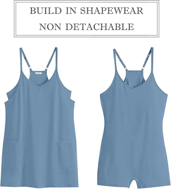 Women's Summer Sleeveless Mini Dress Athletic Spaghetti Strap