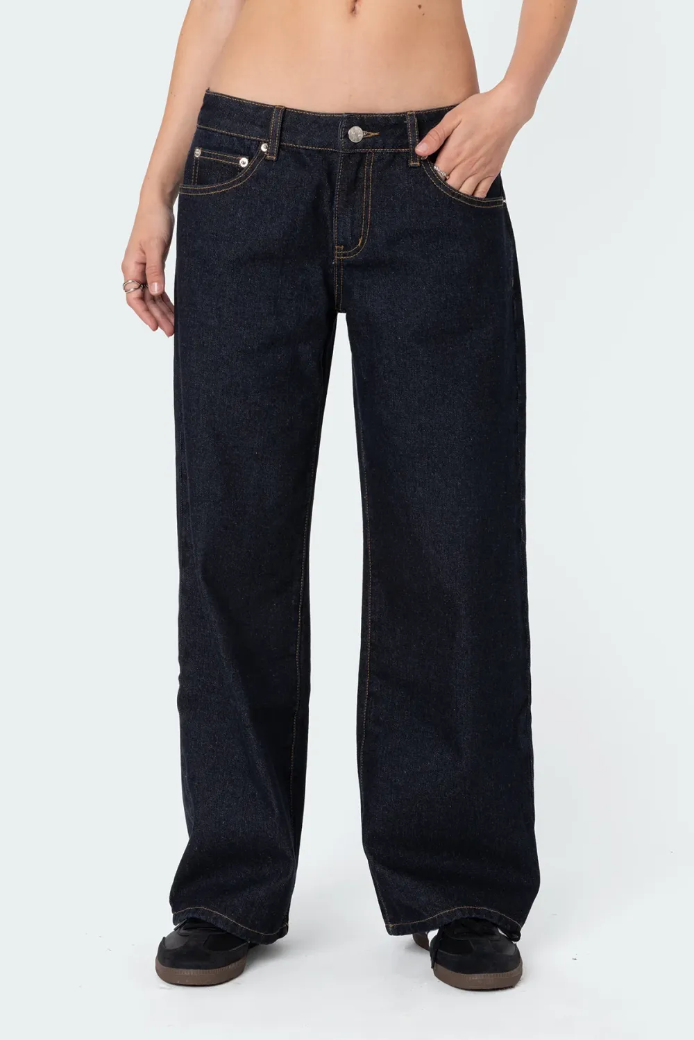 ⚡Last day only $29.9🔥 Raelynn Washed Low Rise Baggy Jeans