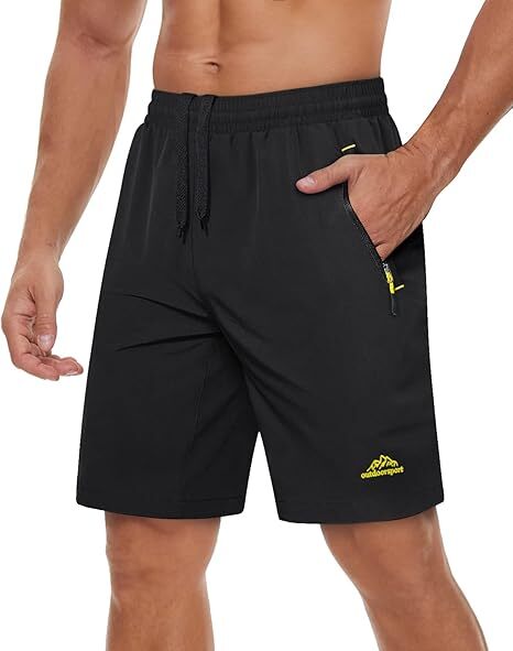 Men's workout running shorts(Pockets on both the front and back)