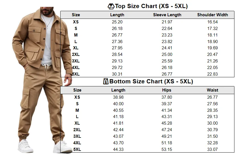 Men's Solid 2-Piece Button-Front Jacket & Pants Set
