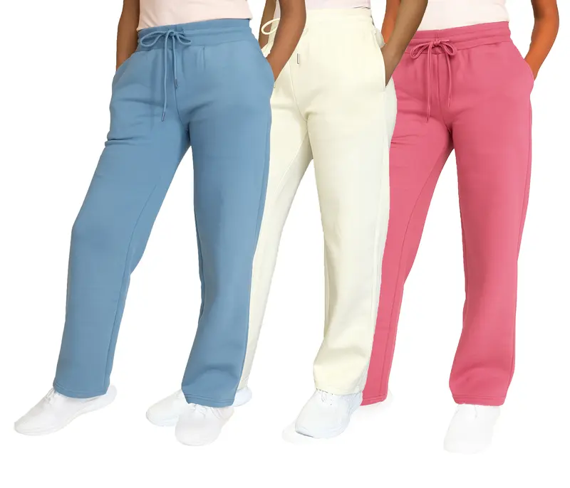 ⚡FINAL SALE⚡- Women's Multi Pack Heavyweight Wide Leg Loose-Fit Fleece Sweatpants