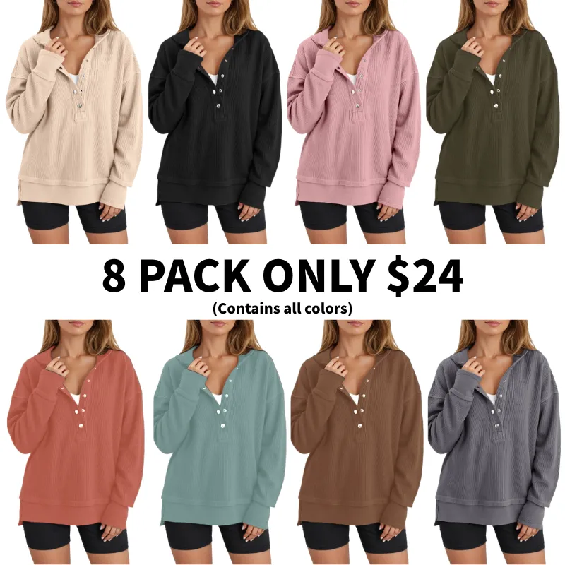 Womens Fashion V Neck Sweatshirt