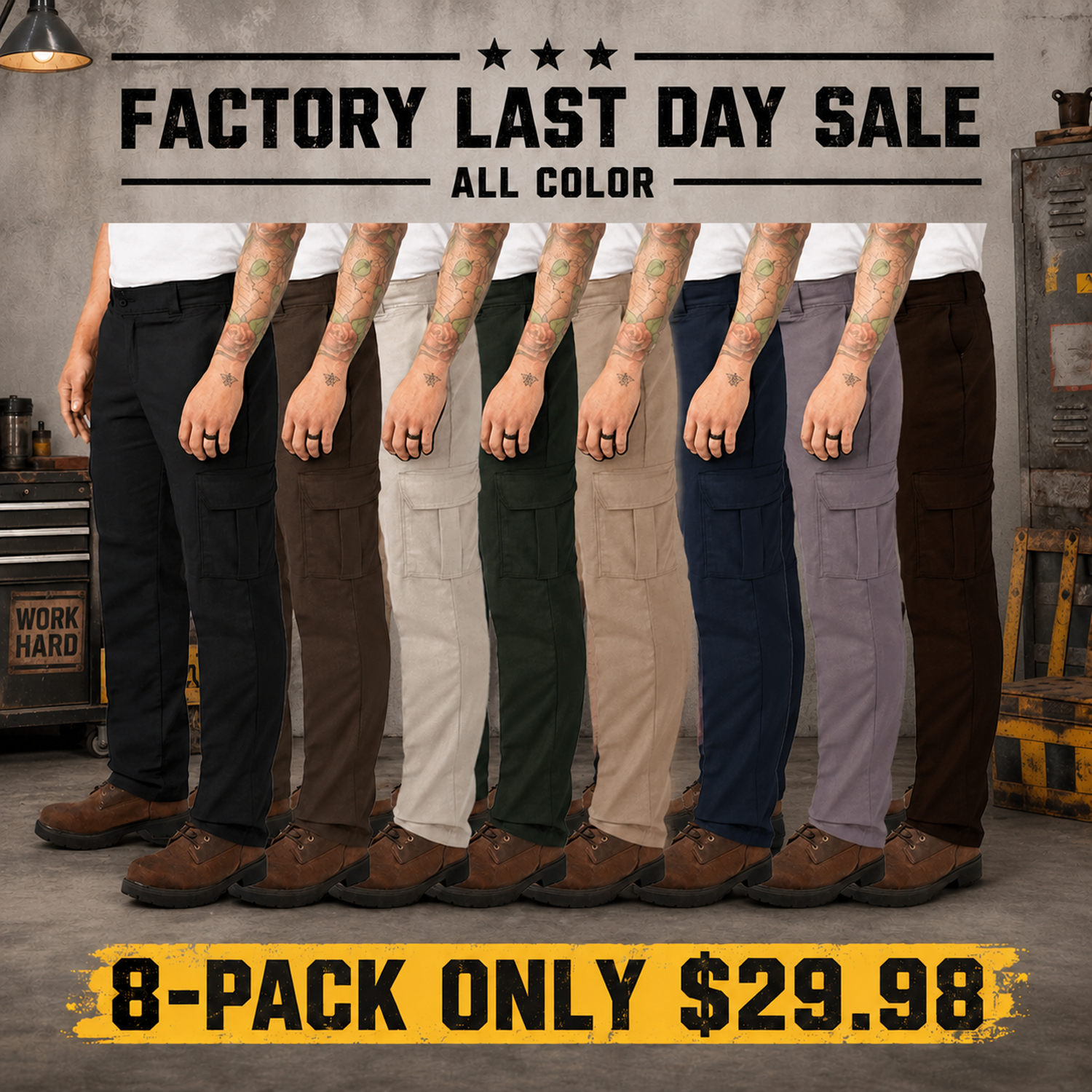 Men's FLEX Regular Fit Cargo Pants