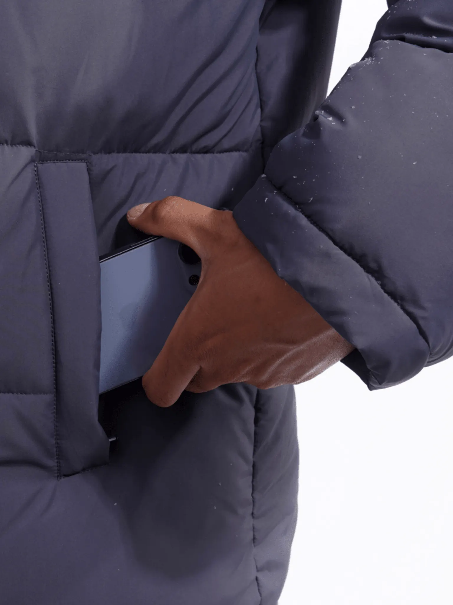 Men's Detachable-Hooded Puffer Jacket