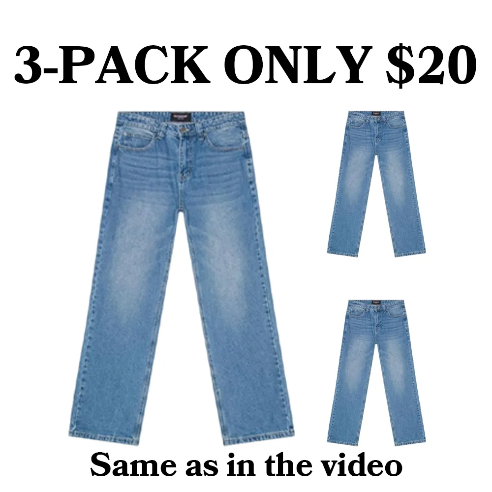 Baggy Denim Jeans – Baggy Fit 100% Cotton