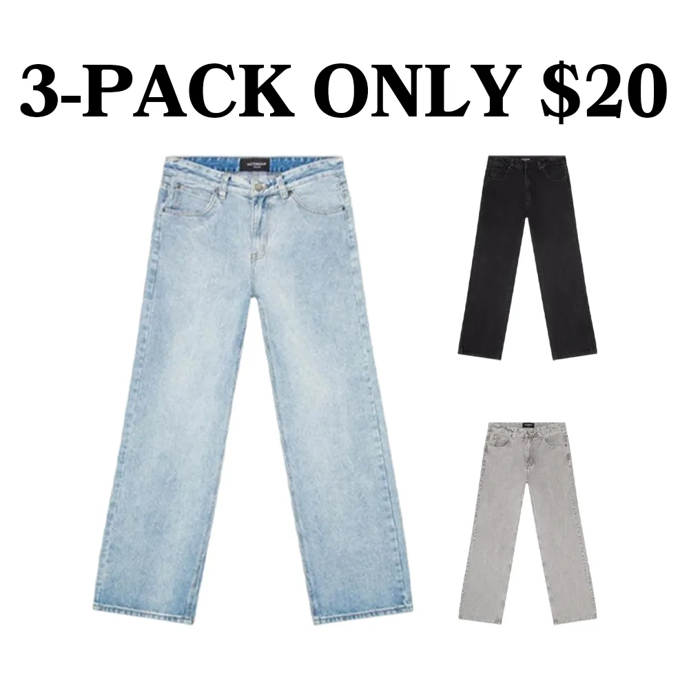 Baggy Denim Jeans – Baggy Fit 100% Cotton