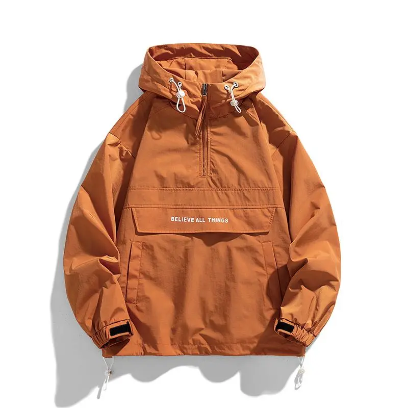 Men's Half Zip Windbreaker Jacket