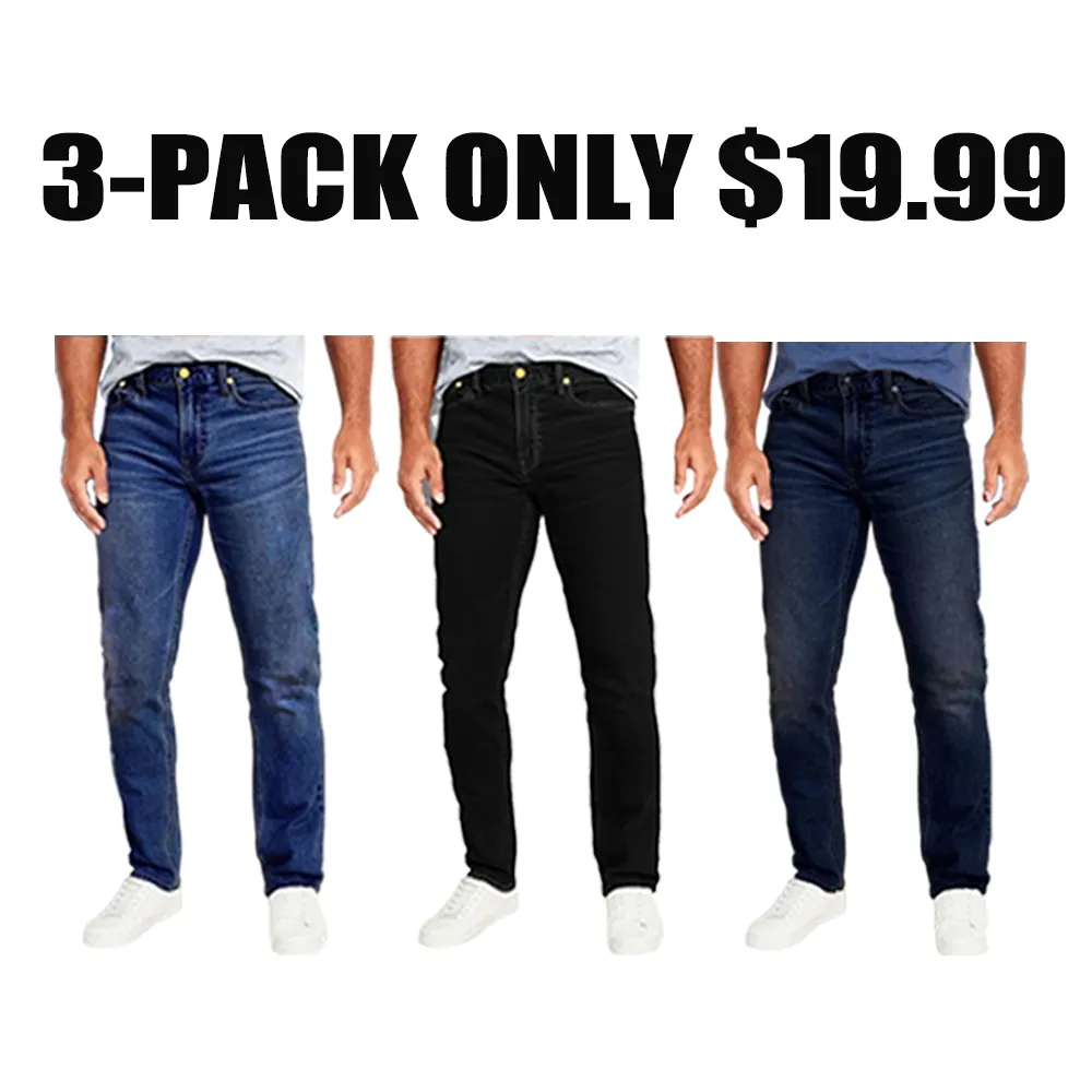 Men's 6-Pack Flex Stretch Slim Straight Jeans
