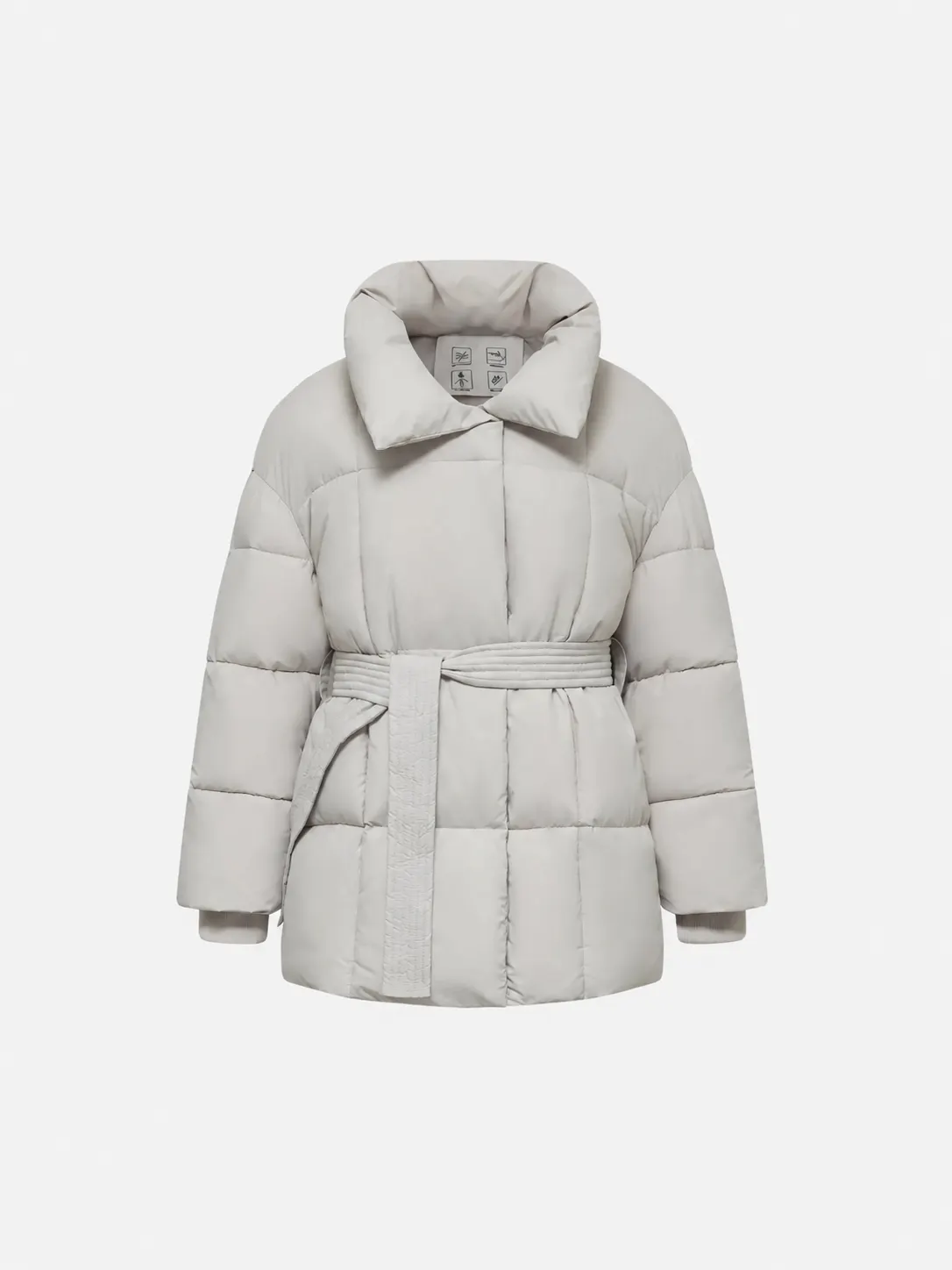 Premium Mid Length Belted Puffer Jacket Women Casual Coat