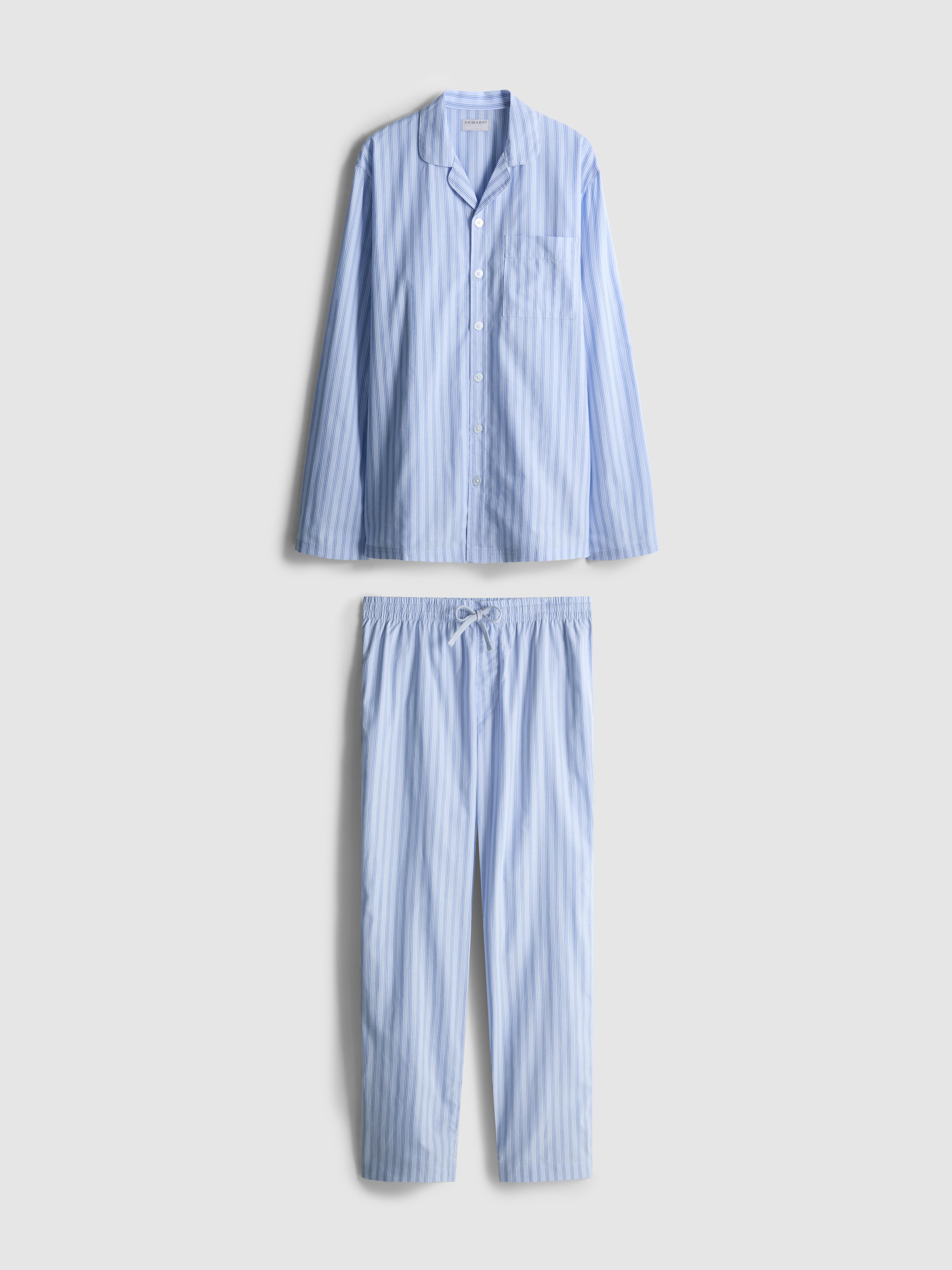 Striped Long-Sleeve Pajama Set