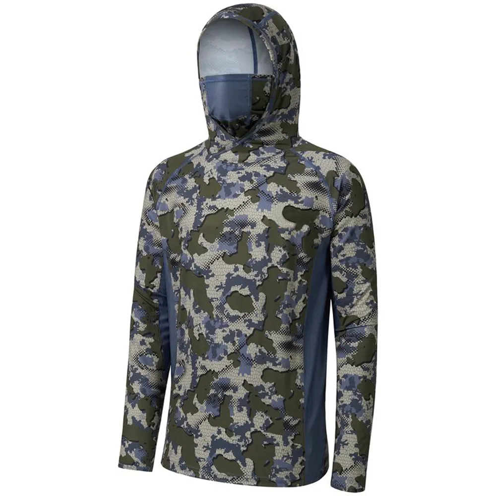 Men's UPF 50+ Camo Hoodie Shirt
