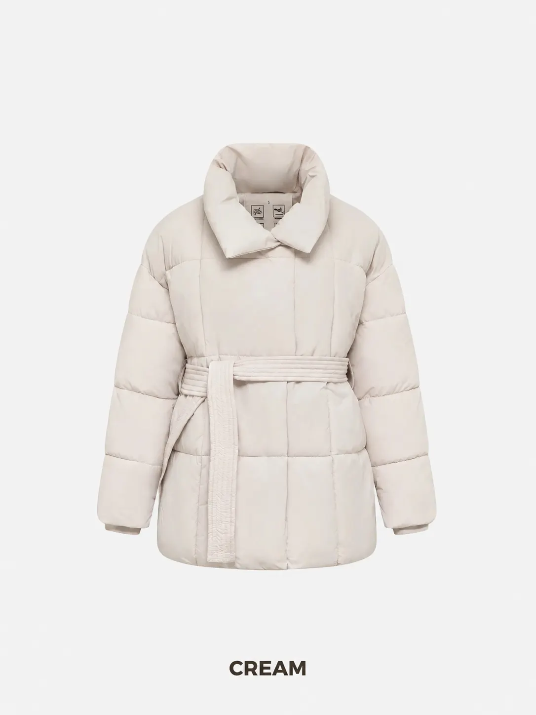 Premium Mid Length Belted Puffer Jacket Women Casual Coat