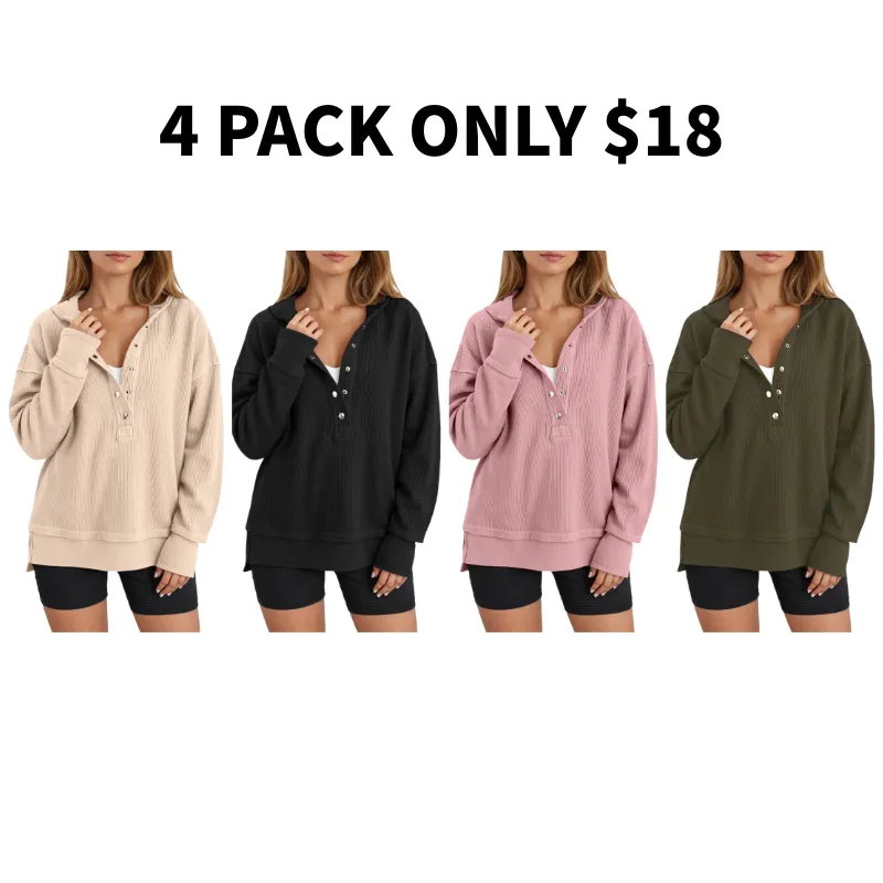 Womens Fashion V Neck Sweatshirt