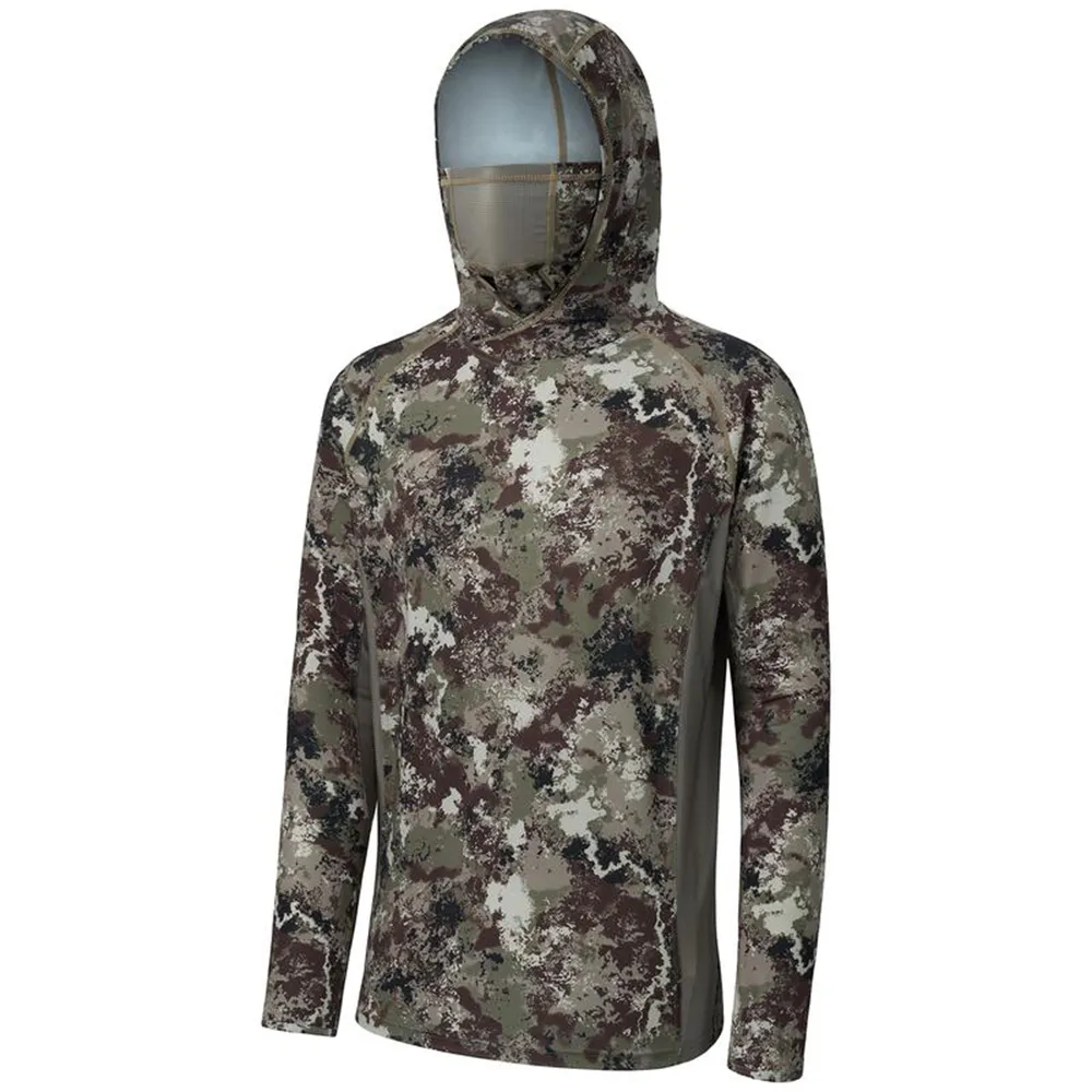 Men's UPF 50+ Camo Hoodie Shirt