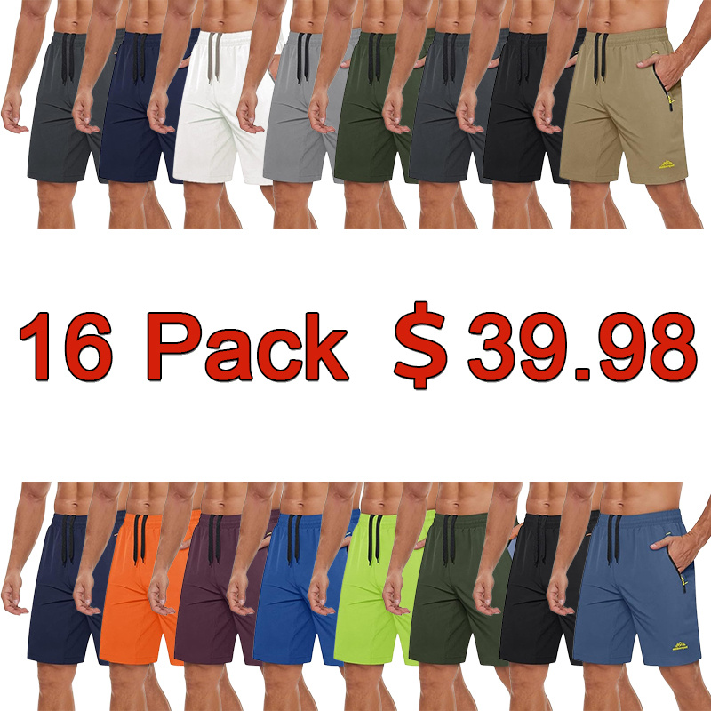 Men's workout running shorts(Pockets on both the front and back)