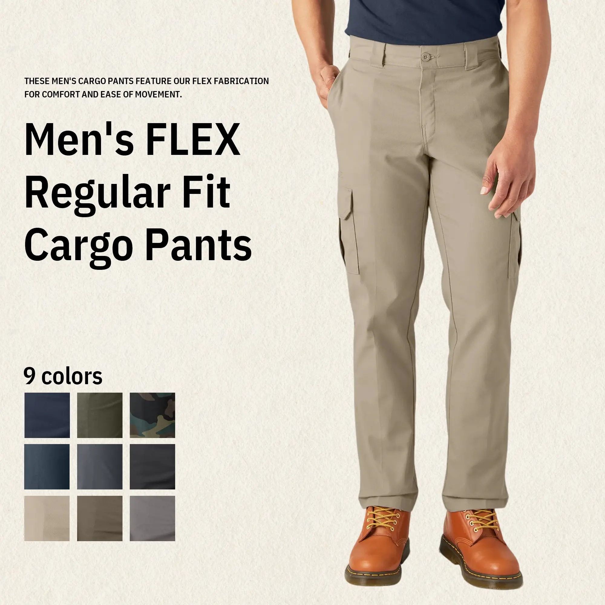 Men's FLEX Regular Fit Cargo Pants