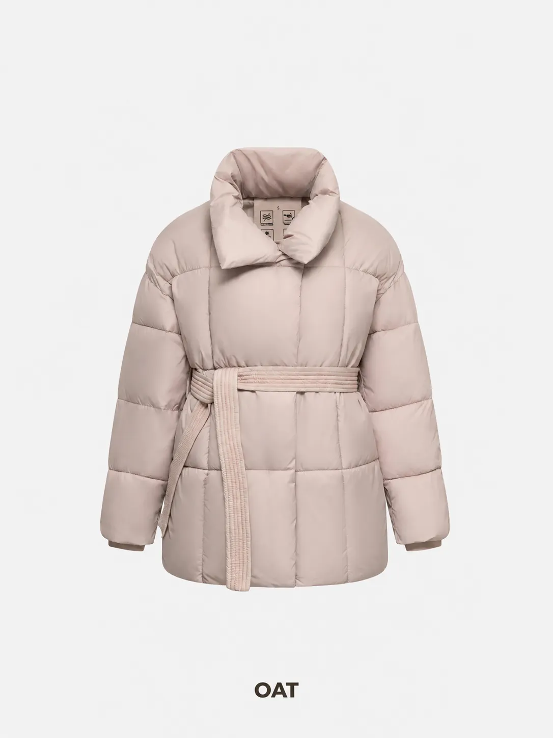 Premium Mid Length Belted Puffer Jacket Women Casual Coat